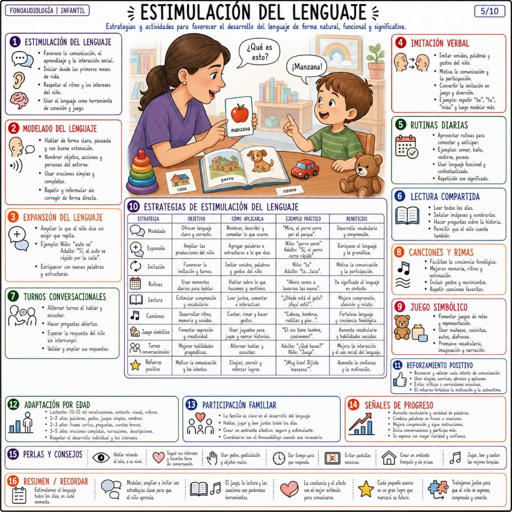 Lenguaje Expresivo: Expresión de ideas, necesidades y emociones