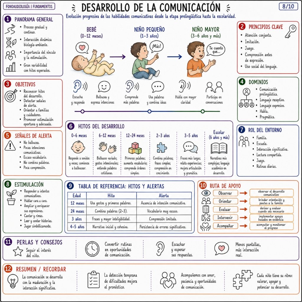 Desarrollo de la Comunicación: Evolución progresiva de las habilidades comunicativas